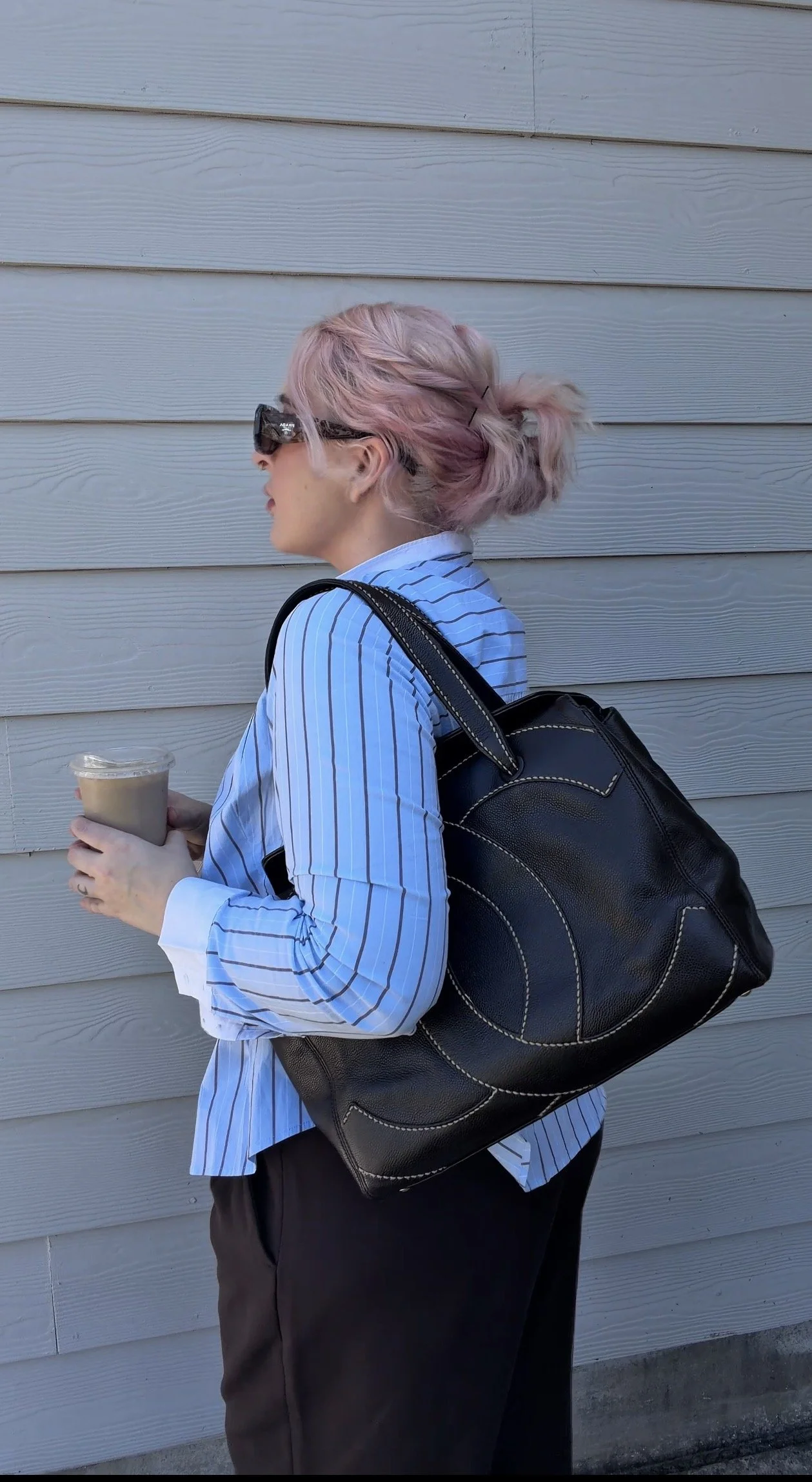 CHANEL CAVIAR CC WILDSTITCH TOTE