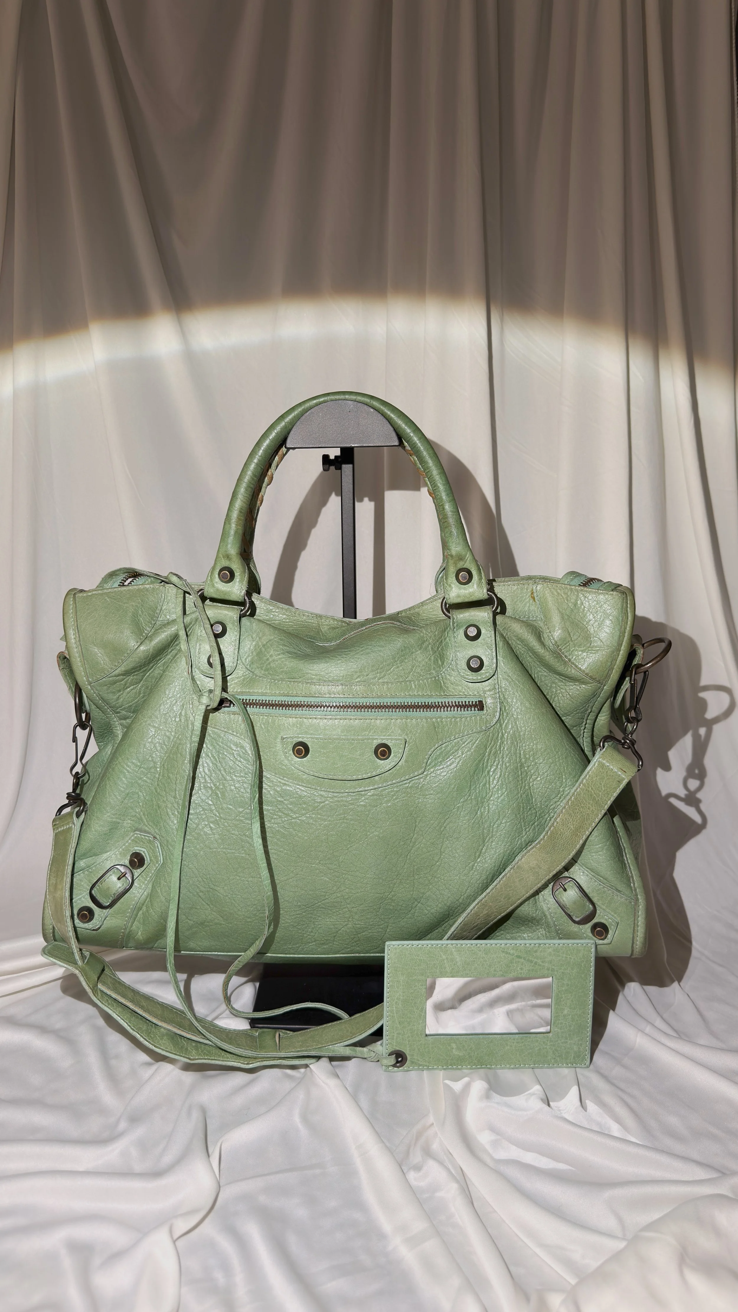 Balenciaga Medium City Bag (Pistachio) Rare color!