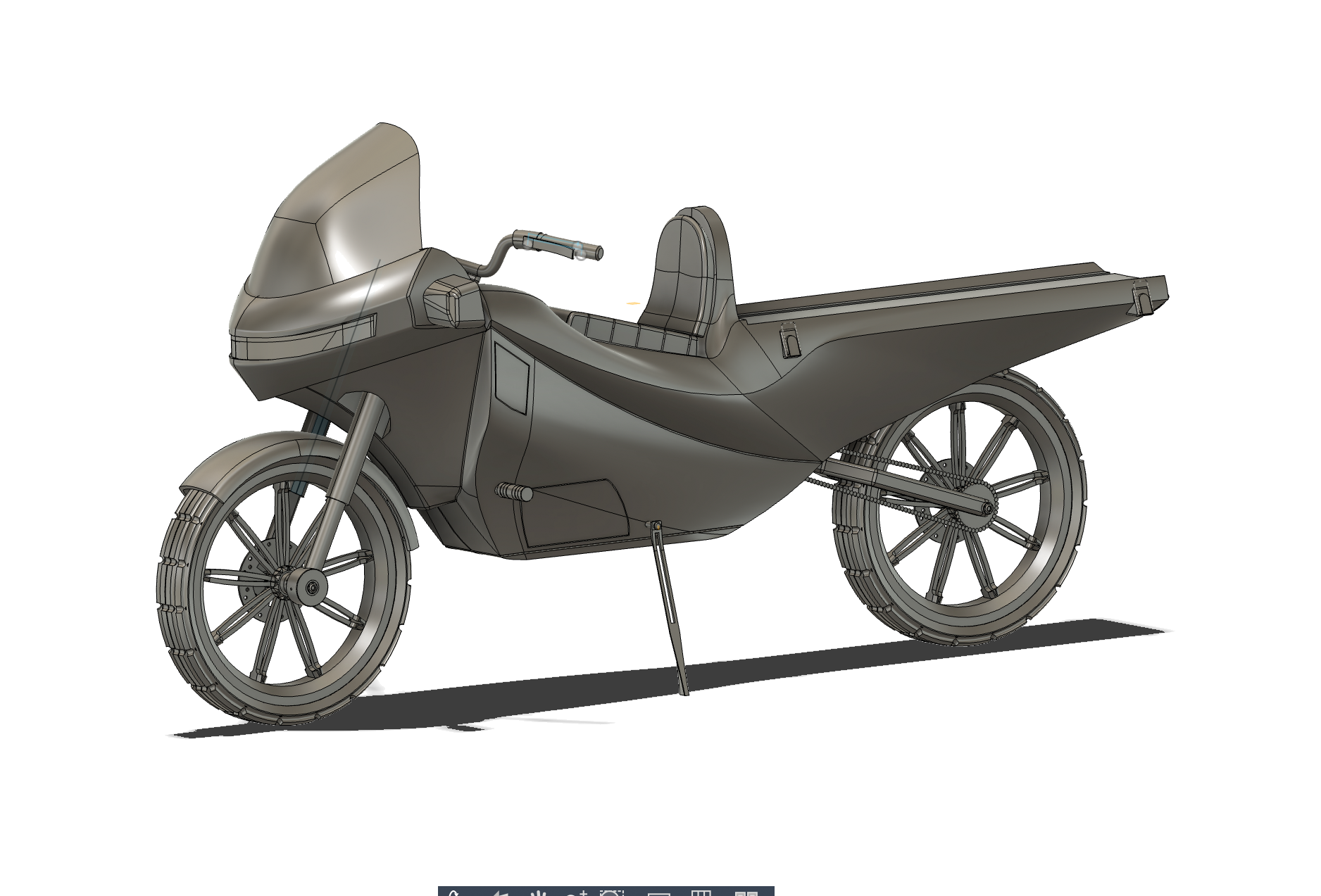 Form with components and lights added in Fusion 360