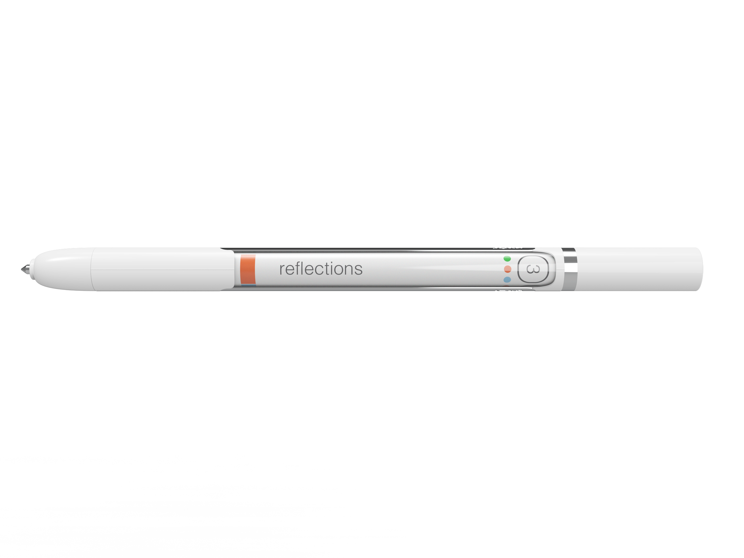 3 - The user reflects on their writings for the day and sets future plans; colored as a sharp ochre which is easy to read