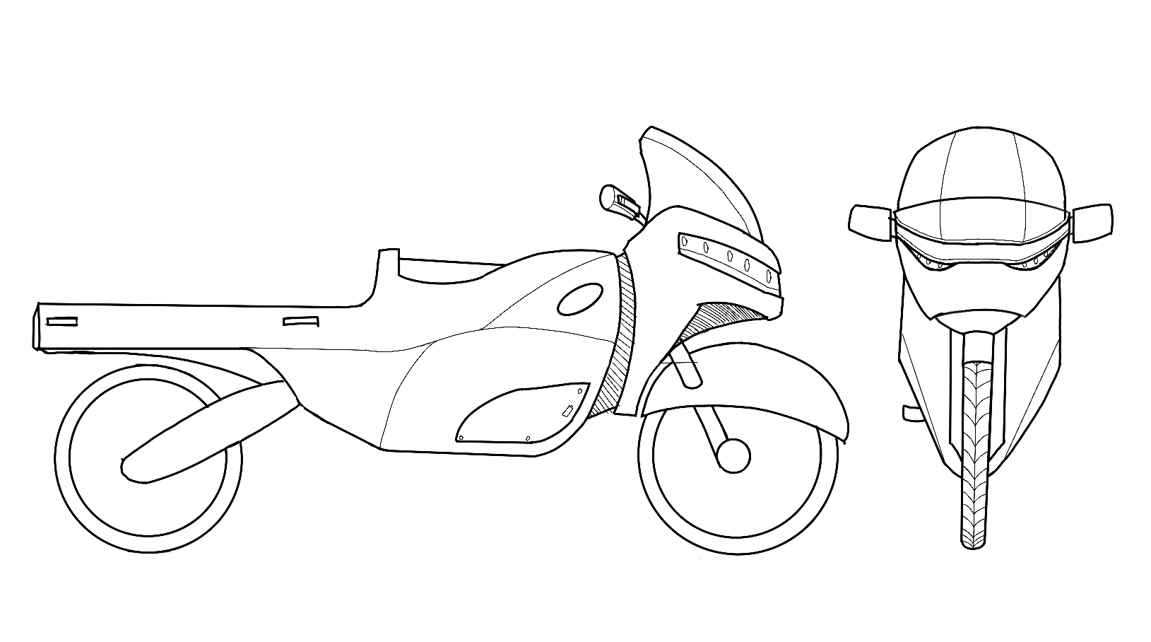 Final drawing used as reference for model