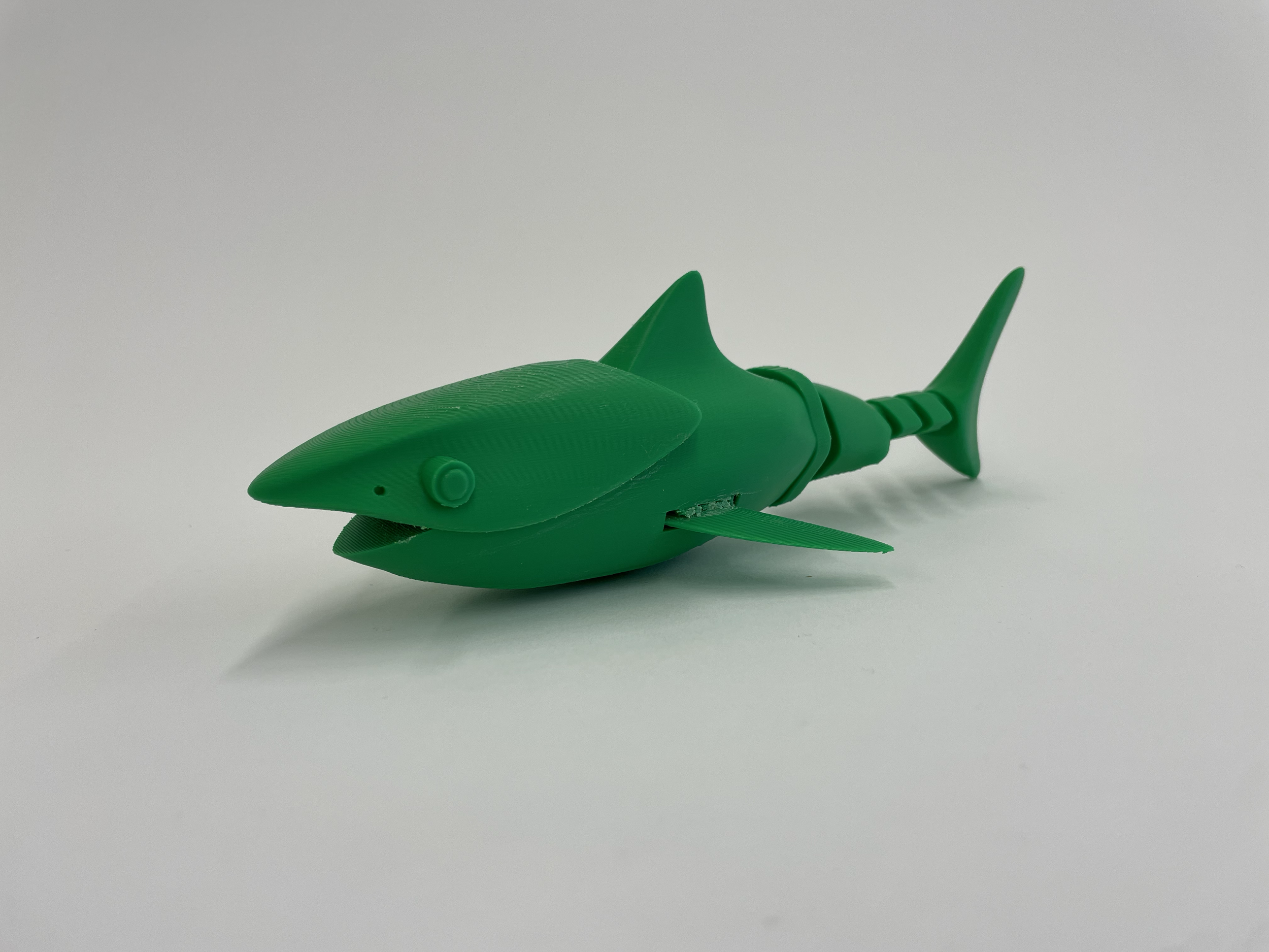 A 3D printed mockup at 1:2 scale, created after the acrylic mechanism once the mechanism sizing was settled