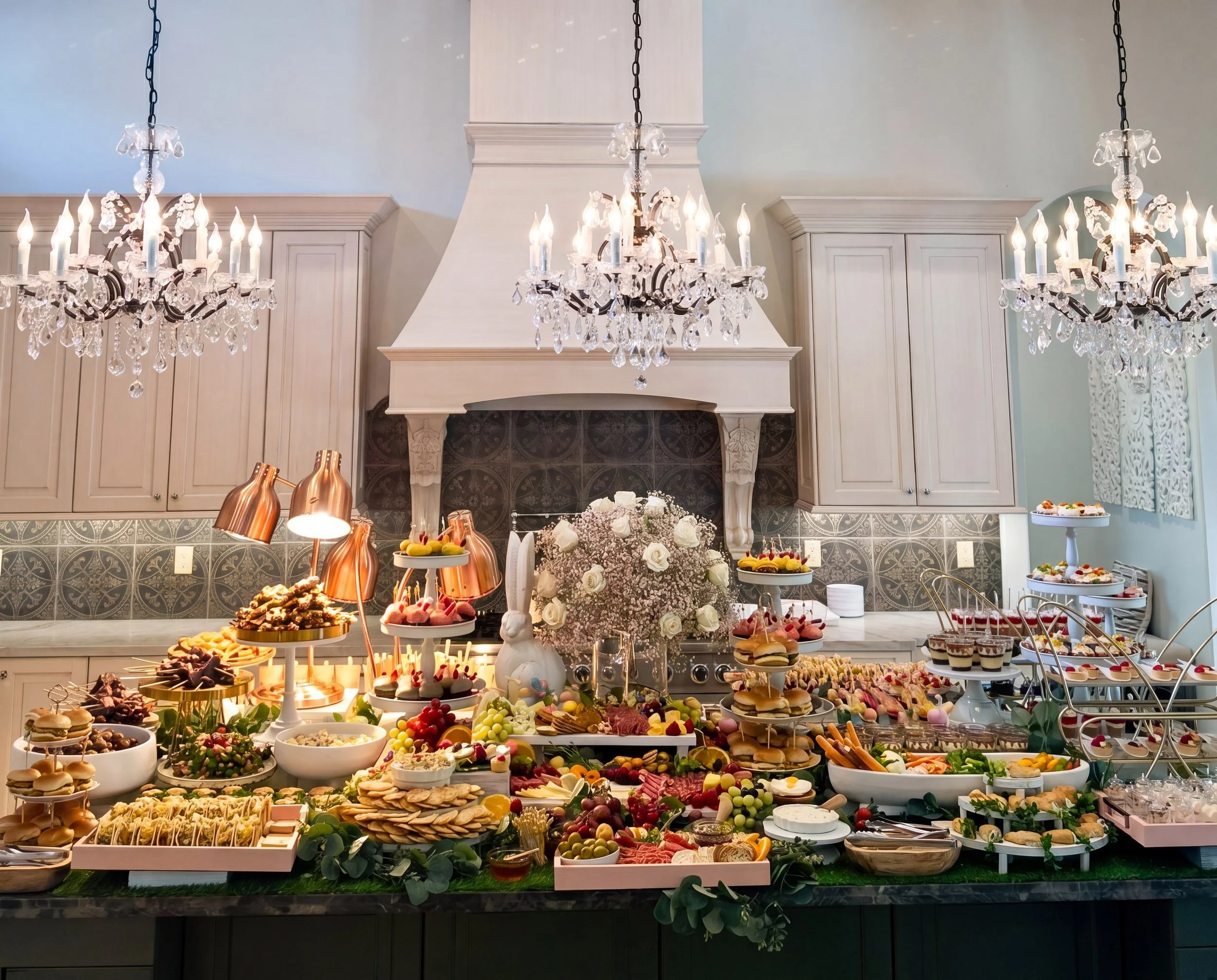 Elegant private dining table setting by Francesca's Catering in South Florida