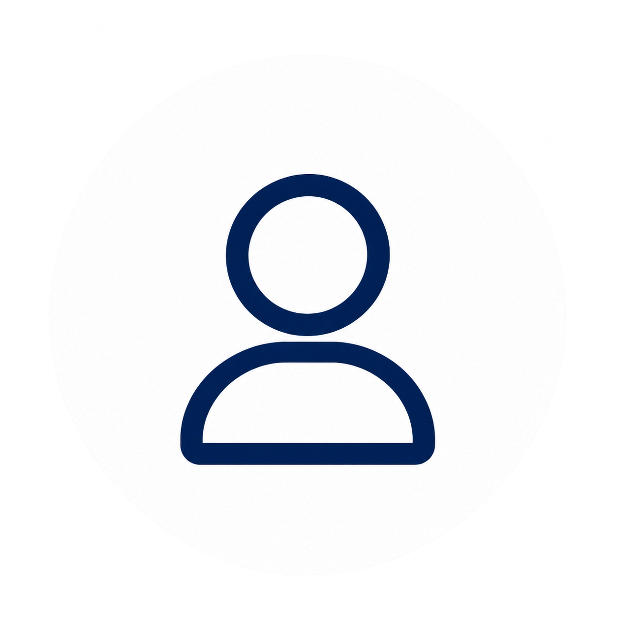 Silhouette of a person or user icon, typically used to represent a user profile or account.