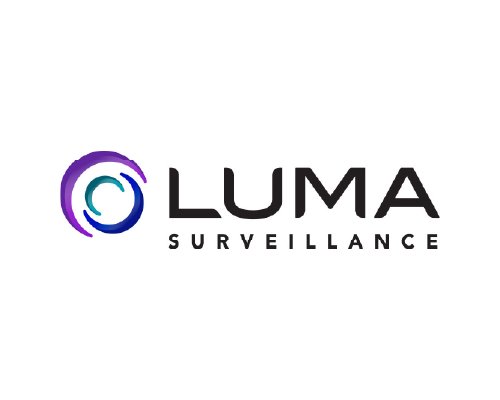 Luma Surveillance logo with circular design and the words 'Luma Surveillance' in black text.