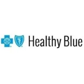 Healthy Blue logo featuring a blue cross and shield with medical symbols