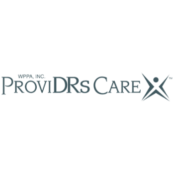 ProviDRs Care logo with a stylized person icon.