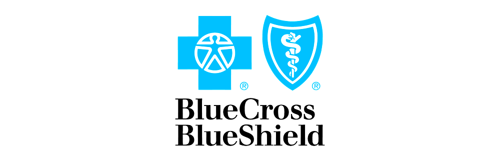 Blue Cross and Blue Shield logos with text 'BlueCross BlueShield'.