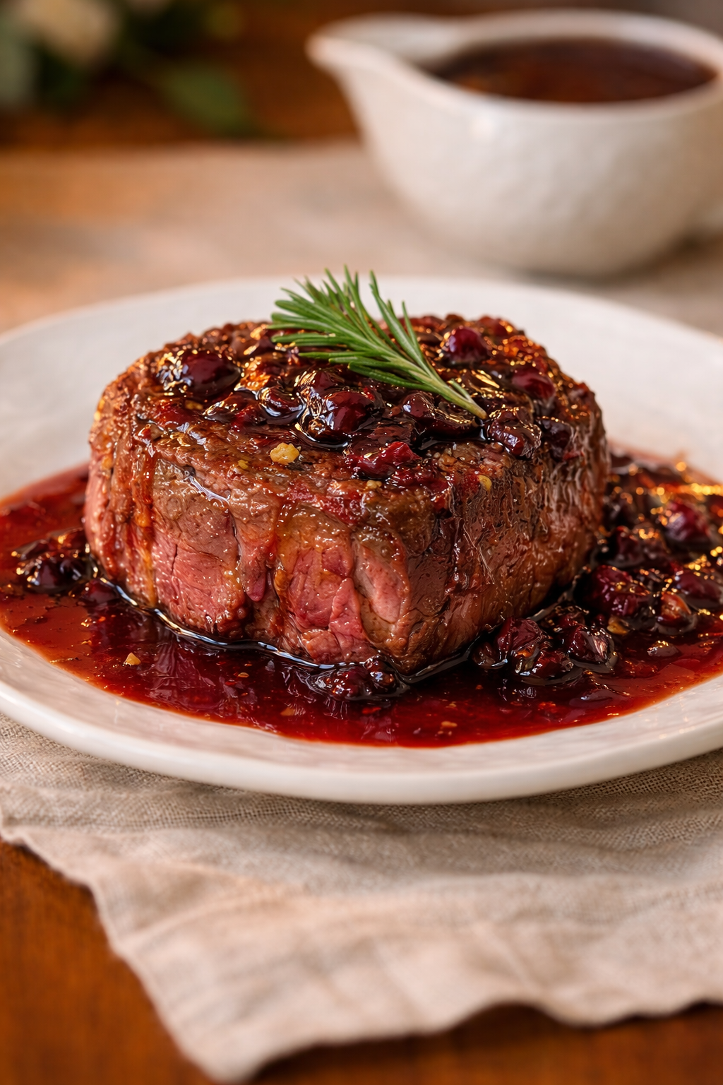 Beef Tenderloin with Merlot-Lingonberry Sauce Recipe + Full March 2026 Meal Plan