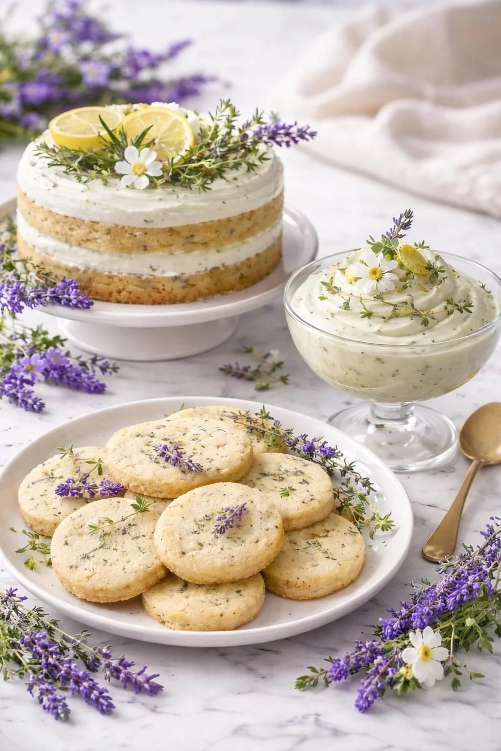 MK’s Table: Herb-Infused Dessert Collection – 31 Recipes Including Cakes, Mousses, Sorbets & More