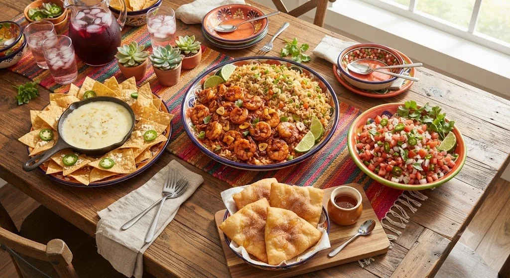 Garlic-Chipotle Shrimp Fiesta Dinner Menu