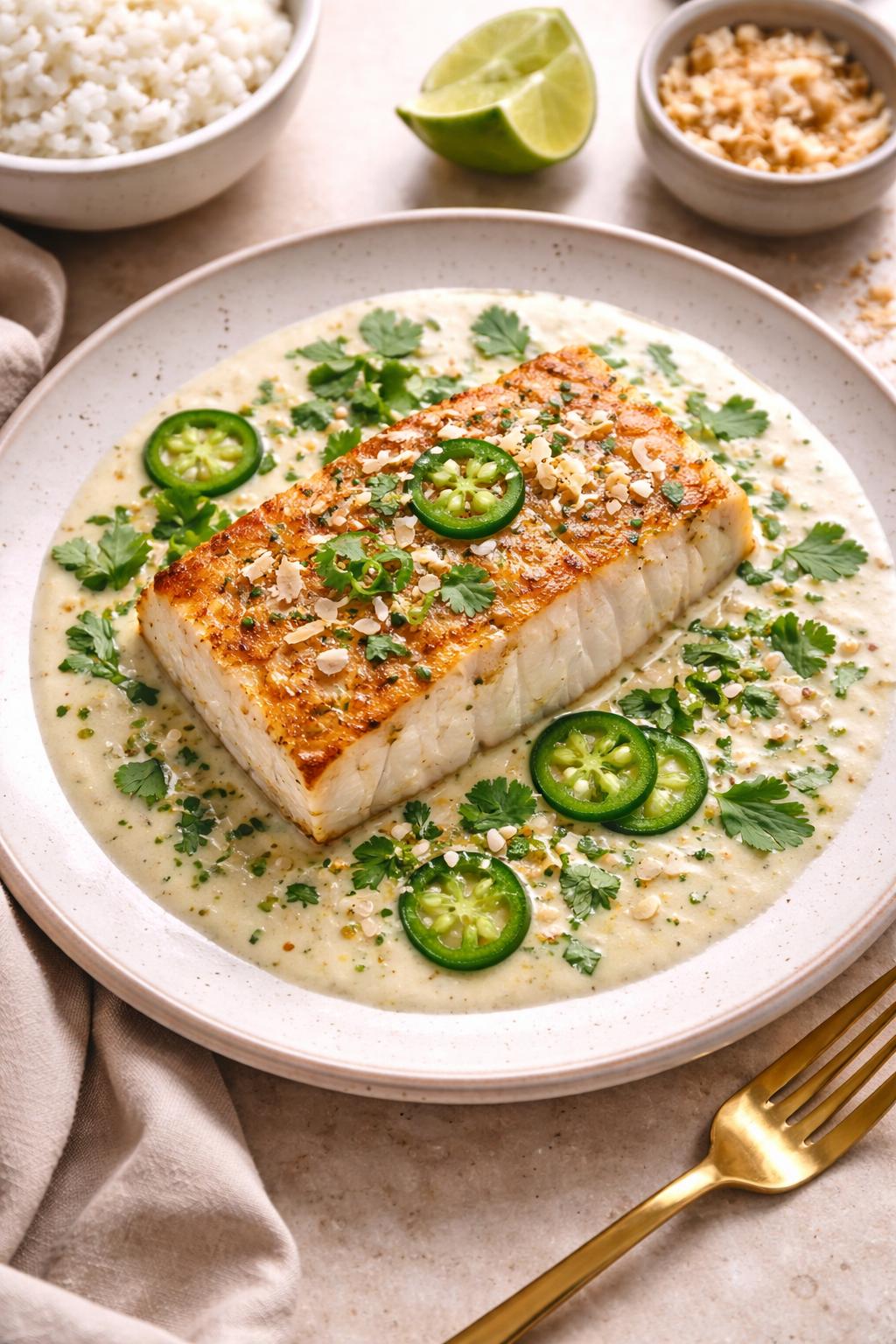 The Coastal Showstopper  Baked Halibut