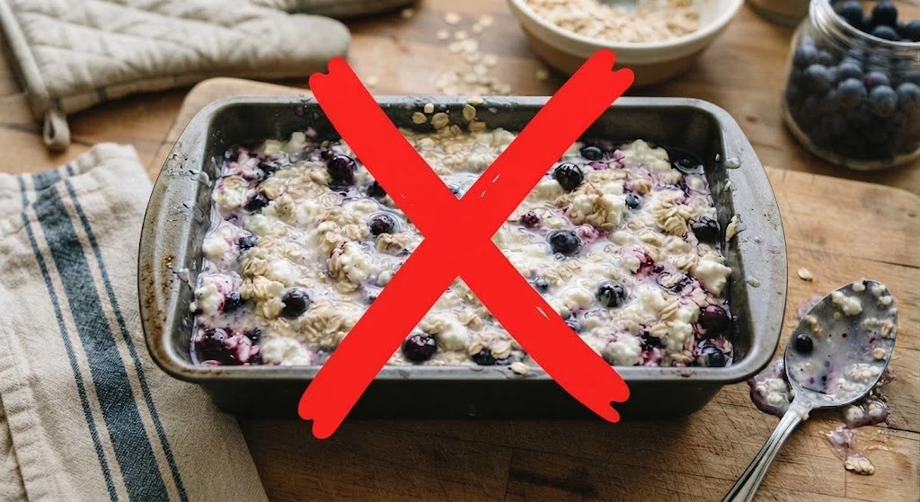 AI failed blueberry cottage cheese bake