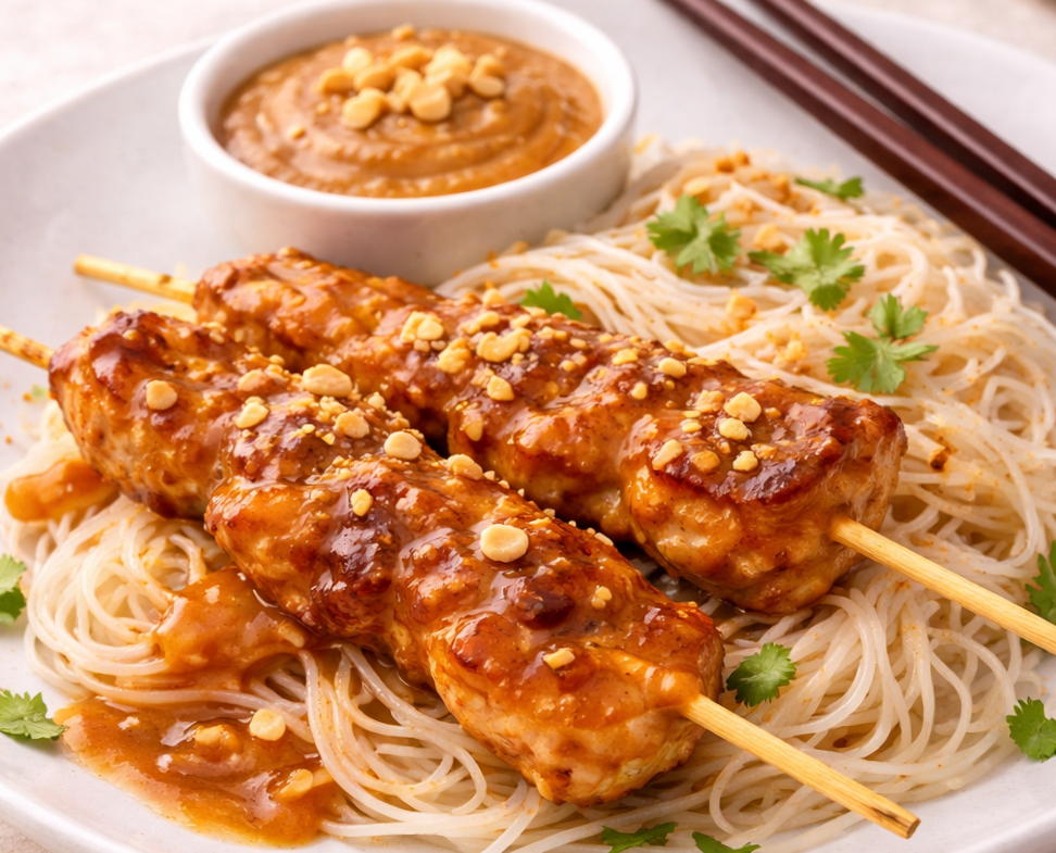 The Showstopper – Thai Chicken Satay with Peanut Sauce