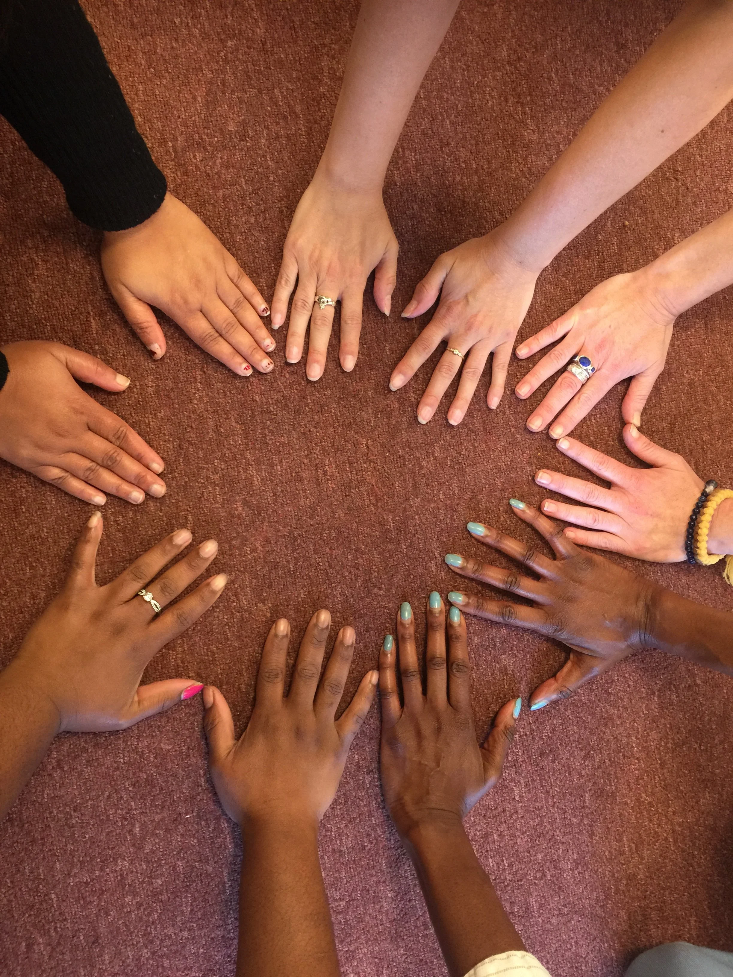 Photograph by Camilla Emson, taken at Solace Womensaid at the end of a group session in 2018.