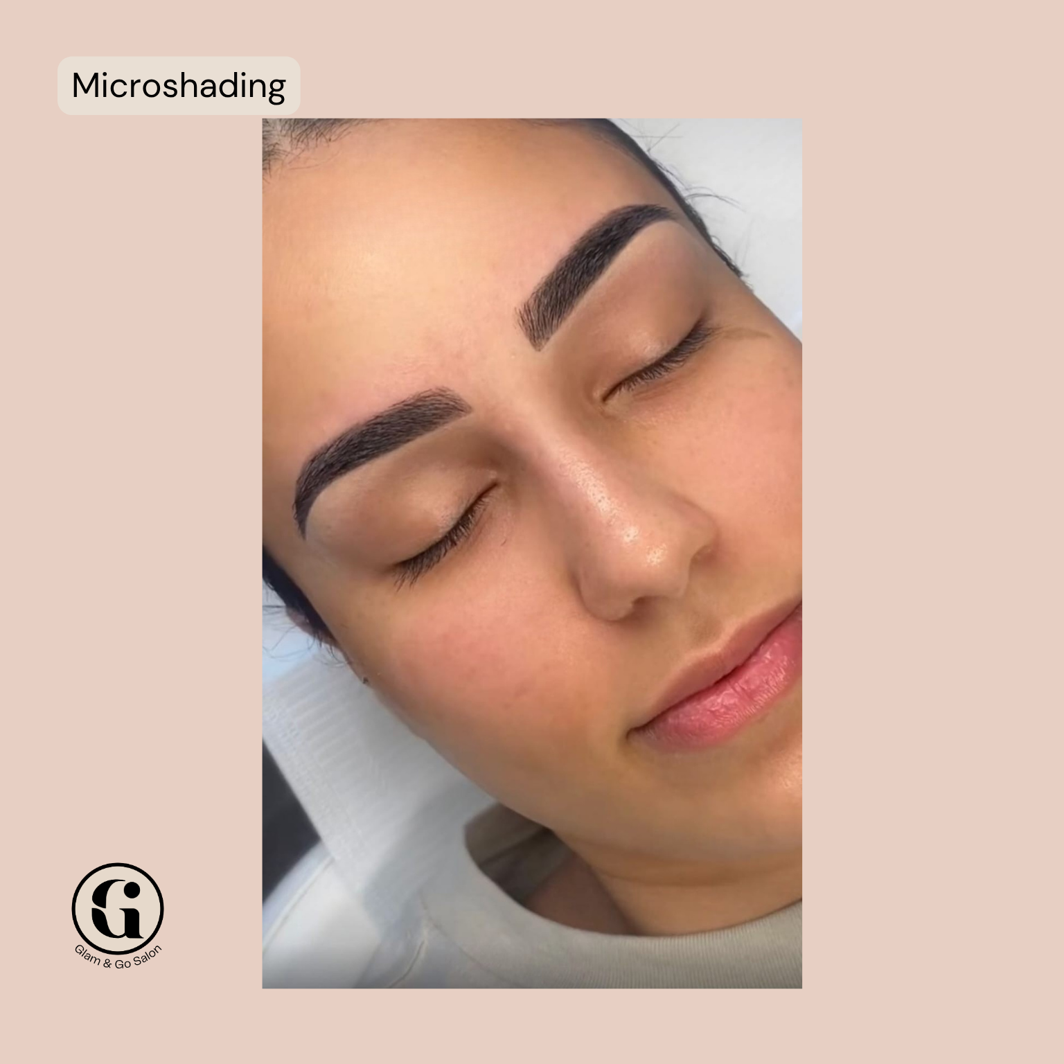 Semi Permanent Makeup Brows Microshading at Glam & Go Salon JVC Dubai