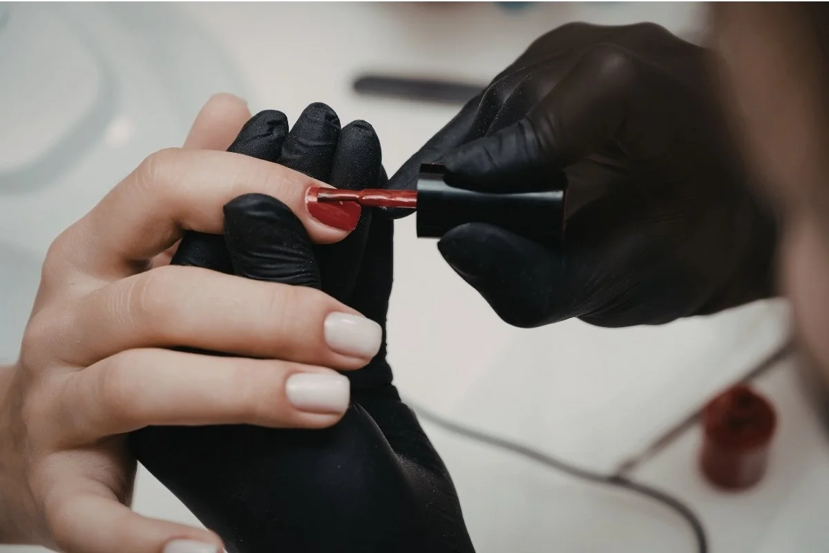 Russian manicure, BIAB nails and gel pedicure at Glam & Go Salon in JVC Dubai