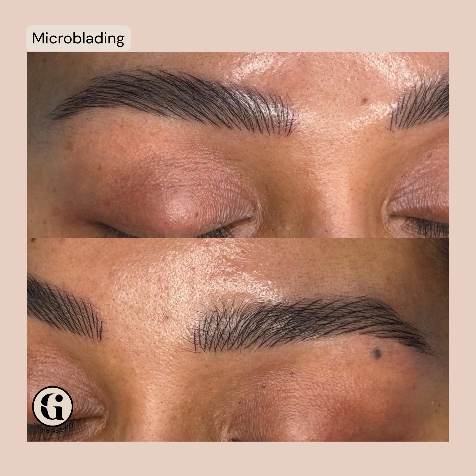 Semi Permanent Makeup Brows Microblading at Glam & Go Salon JVC Dubai
