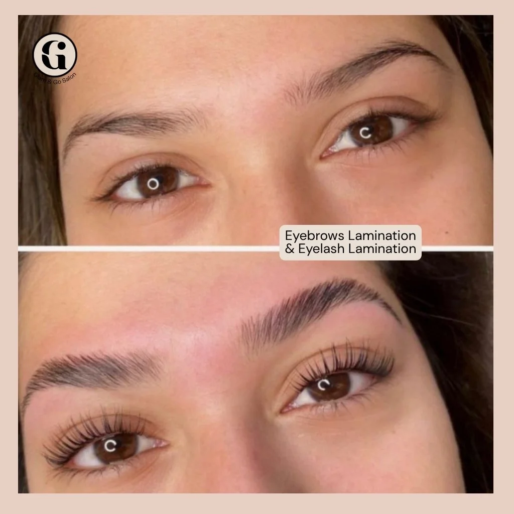 Lash Lift and Brow Lamination Combo at Glam & Go Salon JVC Dubai