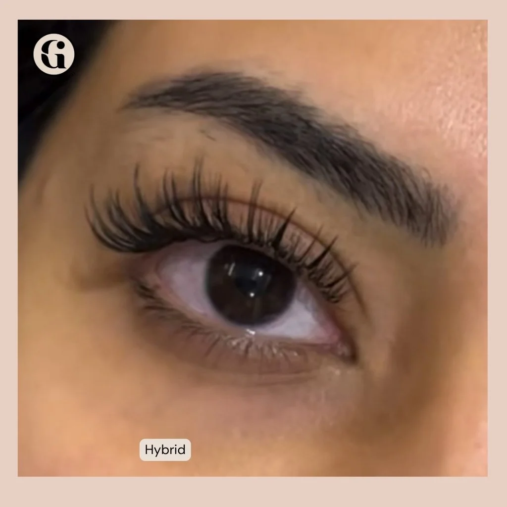 Hybrid Lash Extensions at Glam & Go Salon JVC Dubai