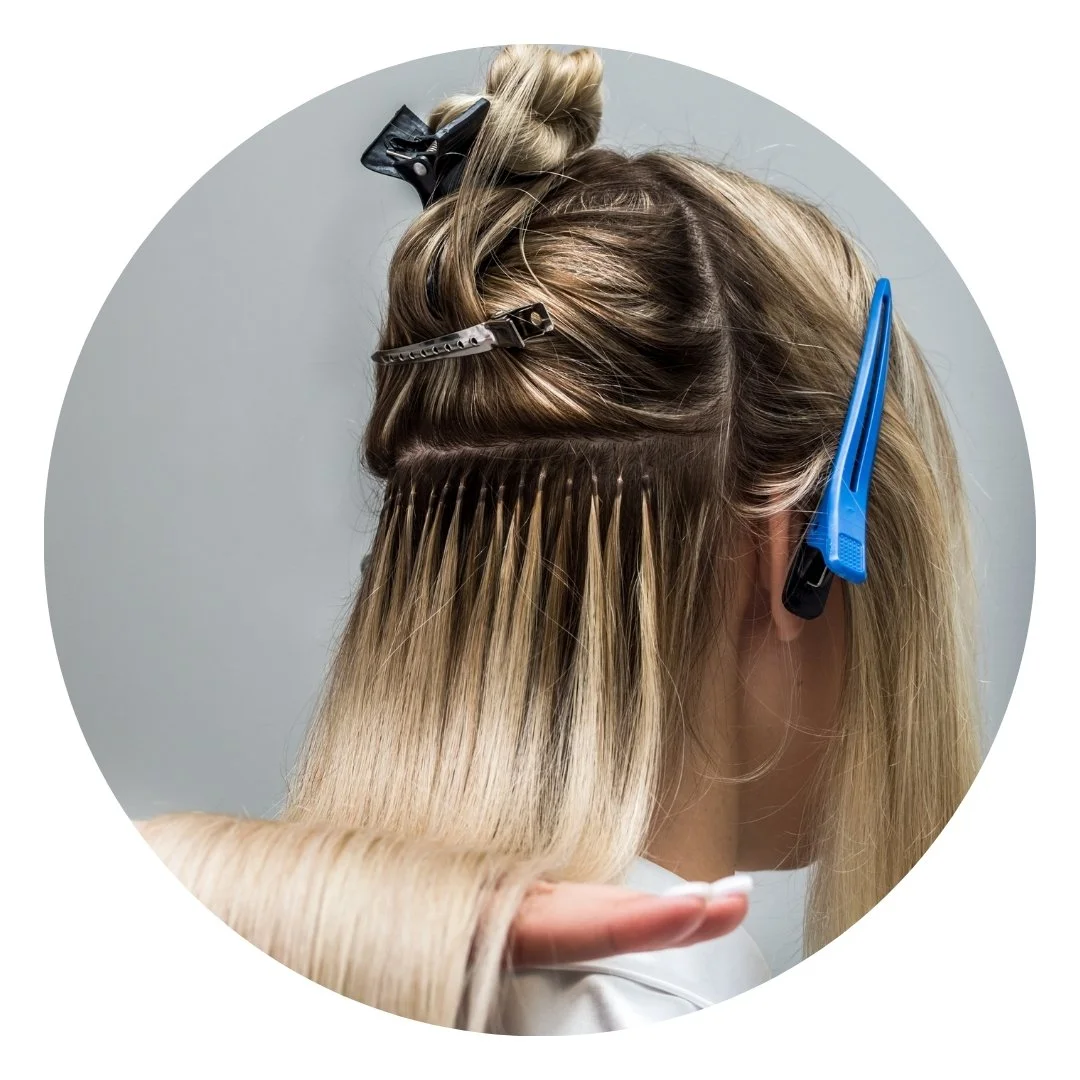 Hair extensions offer for tape, keratin, weft and clip-in extensions at Glam & Go Salon in JVC Dubai