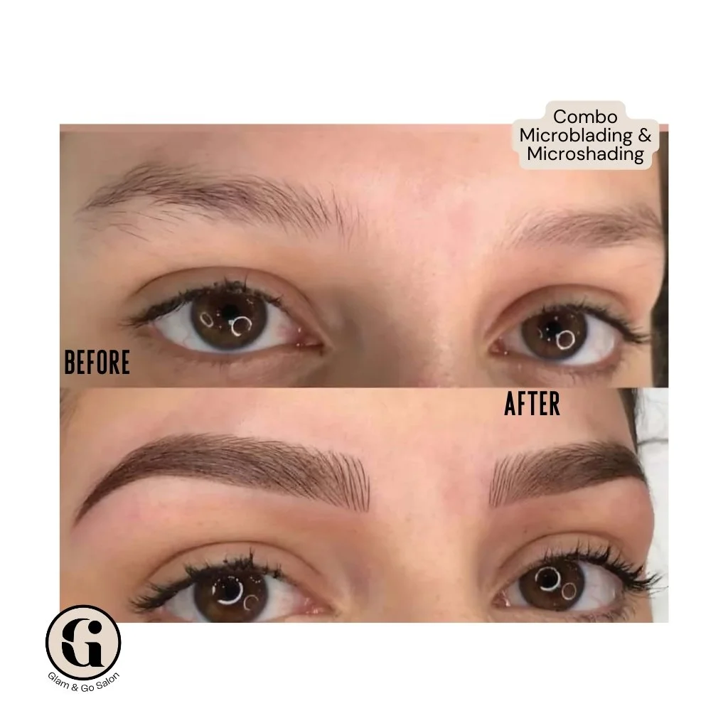 Semi Permanent Makeup Combination Microblading Microshading