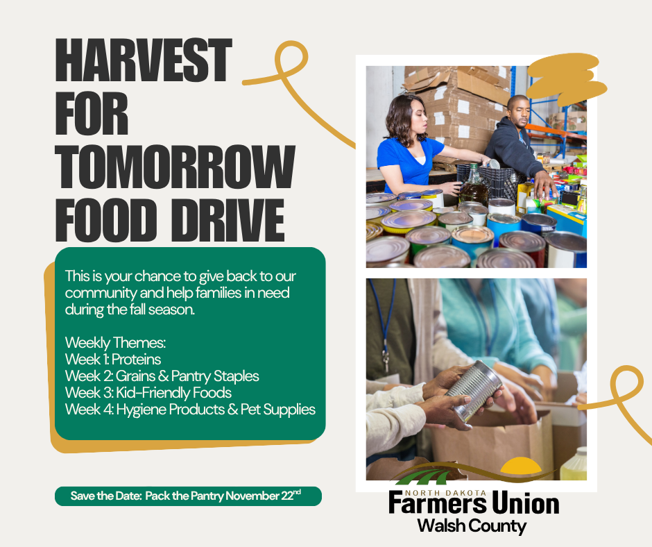 Harvest For Tomorrow Food Drive