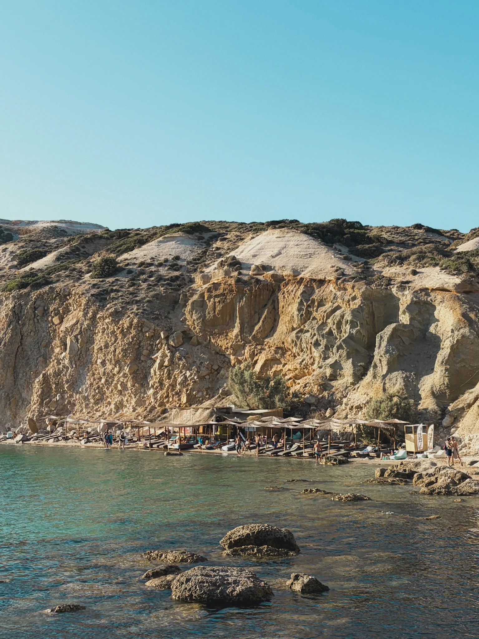 Gorgeous Firiplaka beach in Milos. 