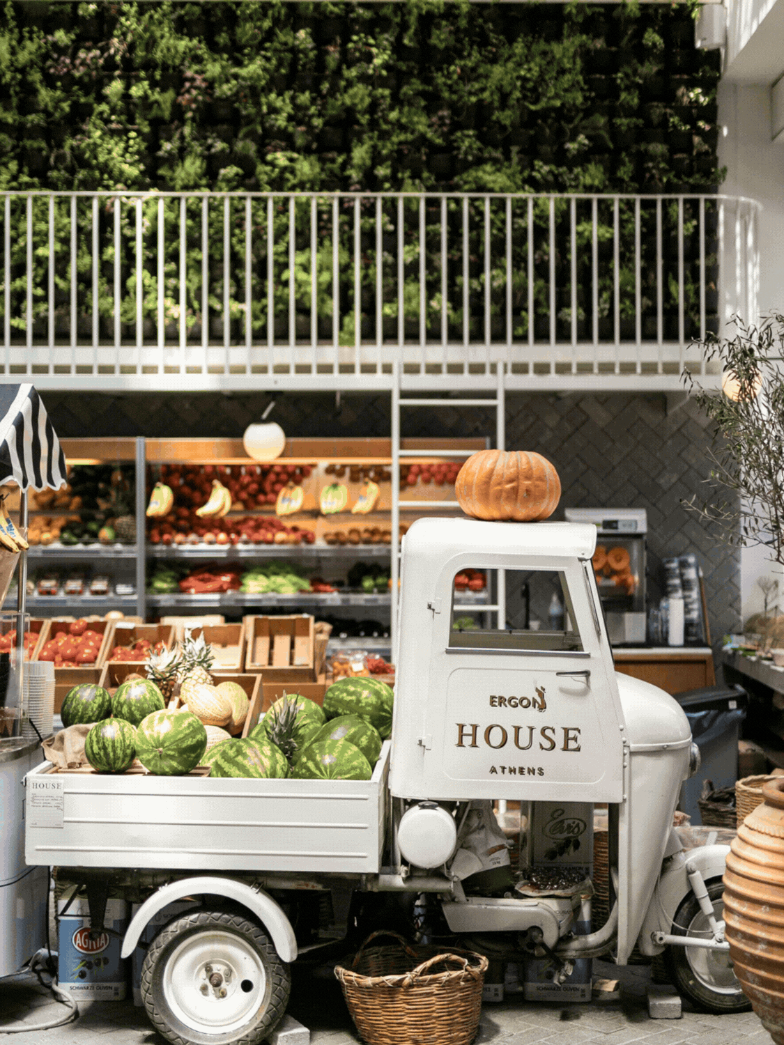 Ergon House works with over 150 Greek producers to package and sell 1200+ products here. 