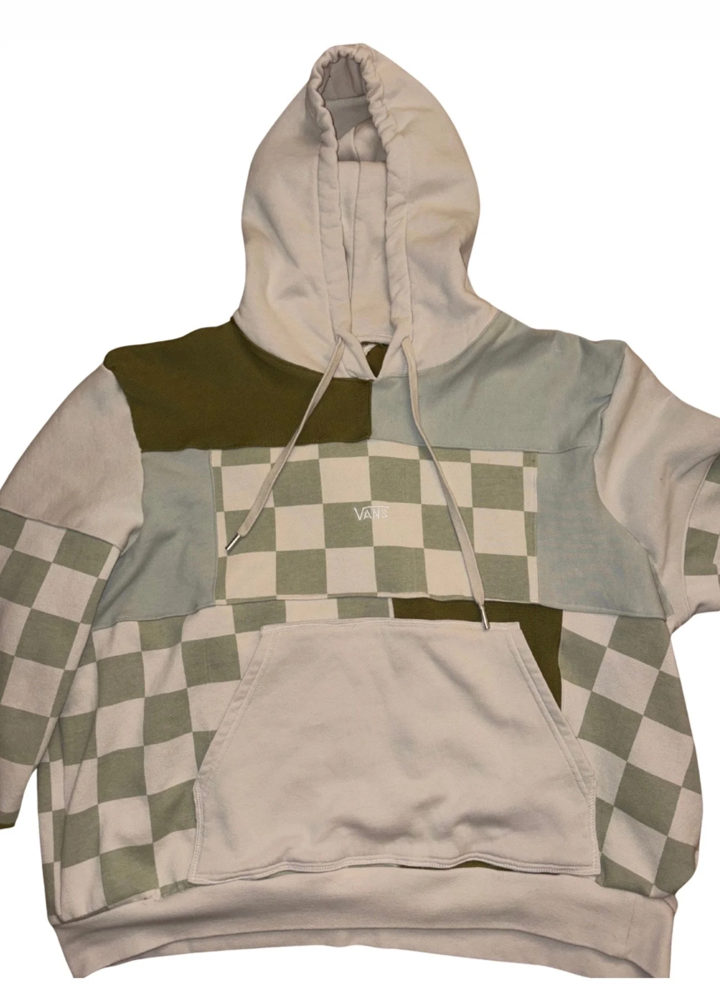 SOLD-- Custom VANS Patchwork Hoodie