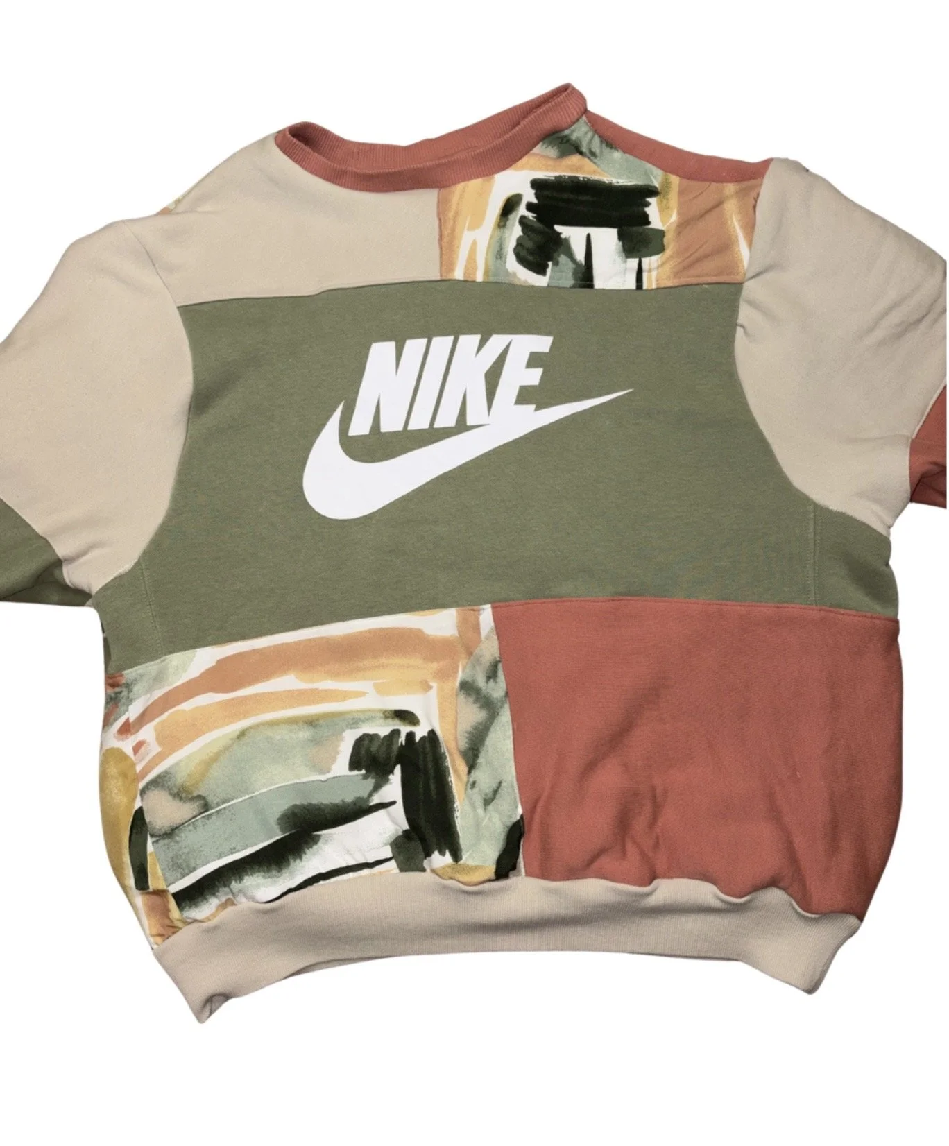 SOLD- Upcycled Patchwork Nike Sweatshirt