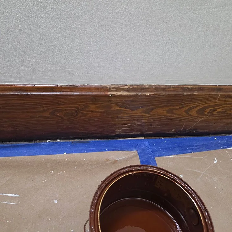 During: Whole House Re-stain