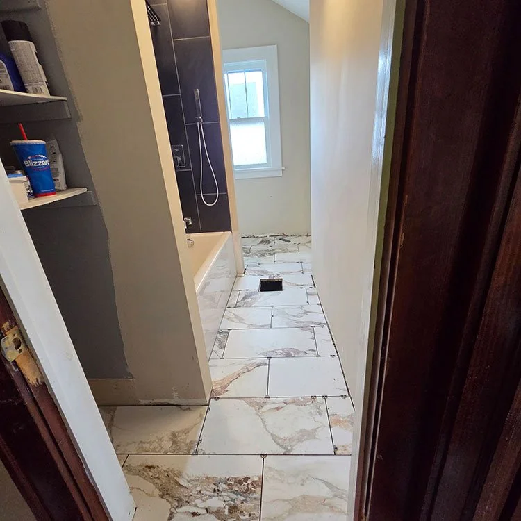 During: Master Bath Tile-2