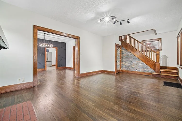 After: Living Room and Dining Room