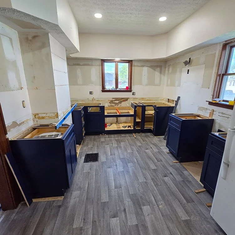 During: Kitchen Cabinet Install