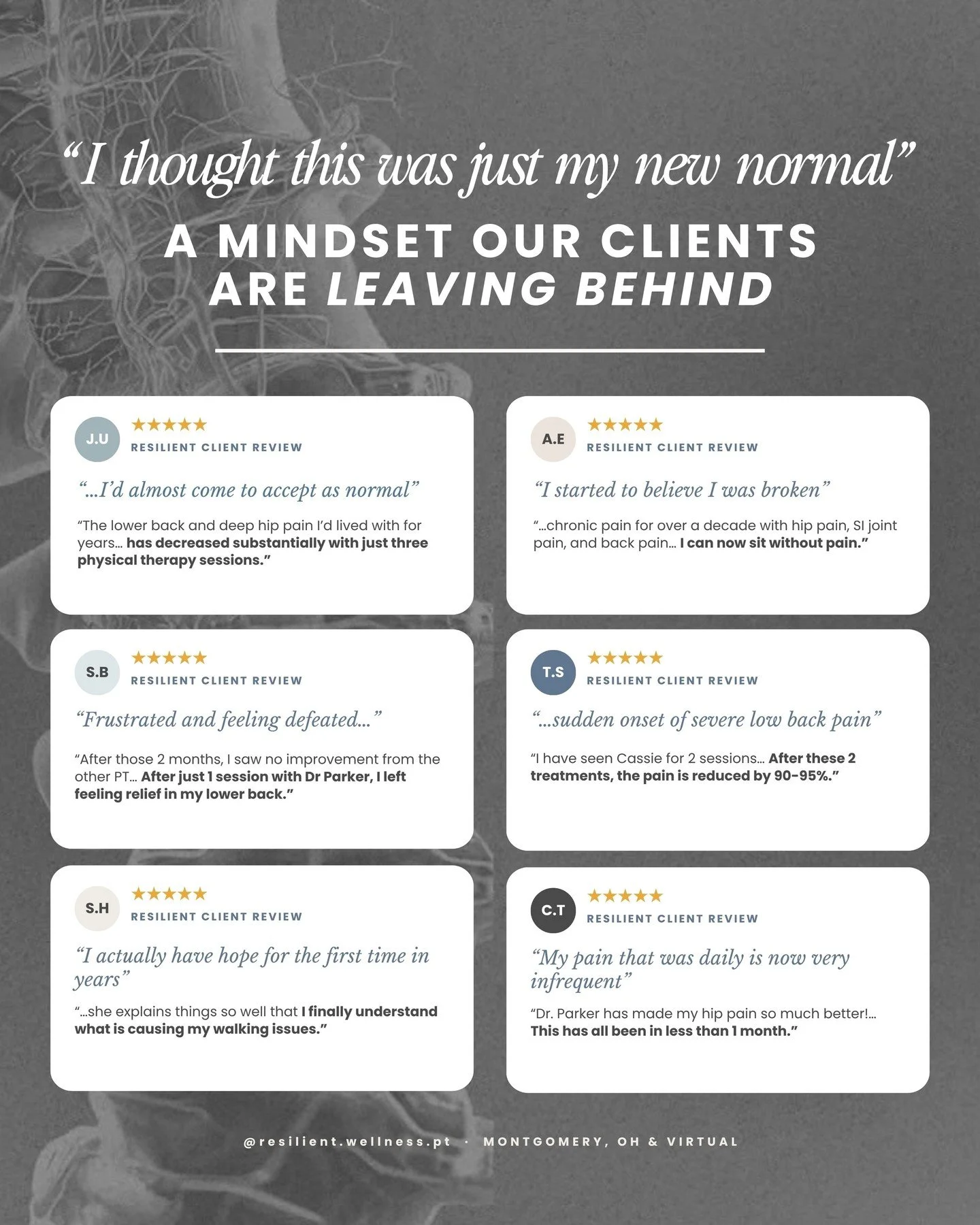 &ldquo;I thought I&rsquo;d just have to live with it.&rdquo;

Sciatica, chronic back pain, hip pain, shooting pain down your leg&hellip; it&rsquo;s easy to start accepting discomfort as your new normal.

But common doesn&rsquo;t mean normal. And gett