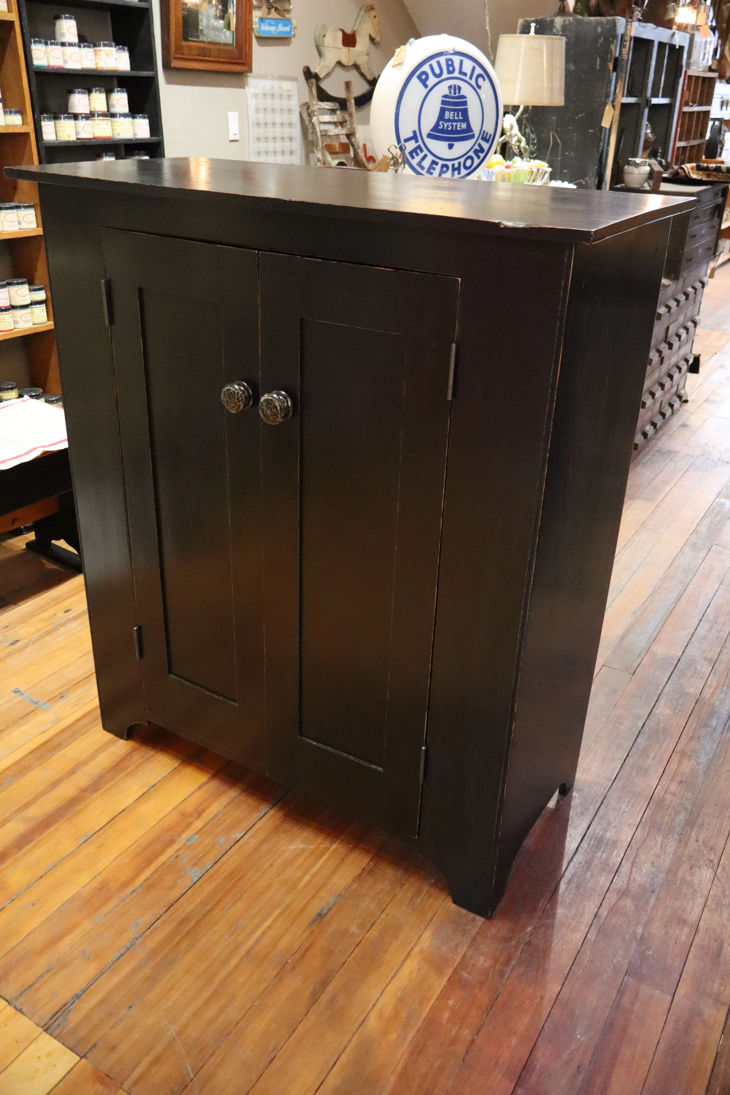 Antique Primitive Style 2 Door Cupboard