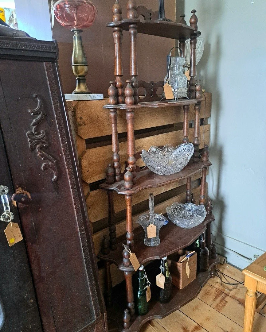 Simply Rescued, 634 Broadway, Davisburg open Thurs-Sun 11-5 

Etagere, what-not, or ornate shelving unit. Doesn't matter what you call it, it's a stunner and perfect for showcasing your collectibles.