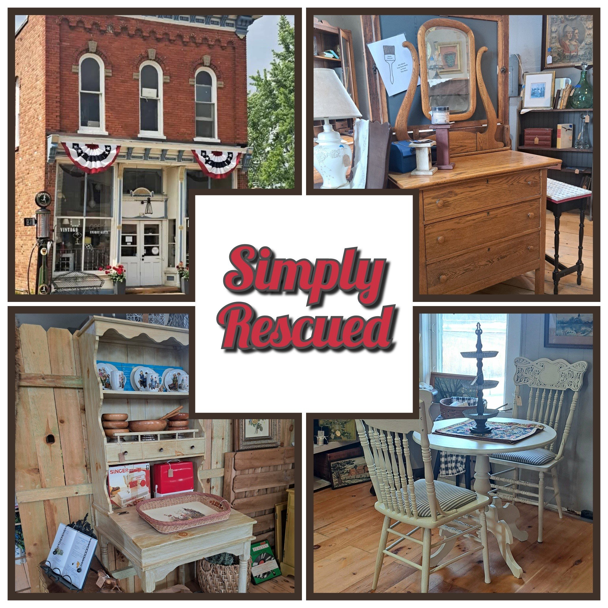 Simply Rescued, 634 Broadway, Davisburg open Thurs-Sun 11-5 

April showers. Perfect day for being inside and exploring our three floors of rescued finds. T