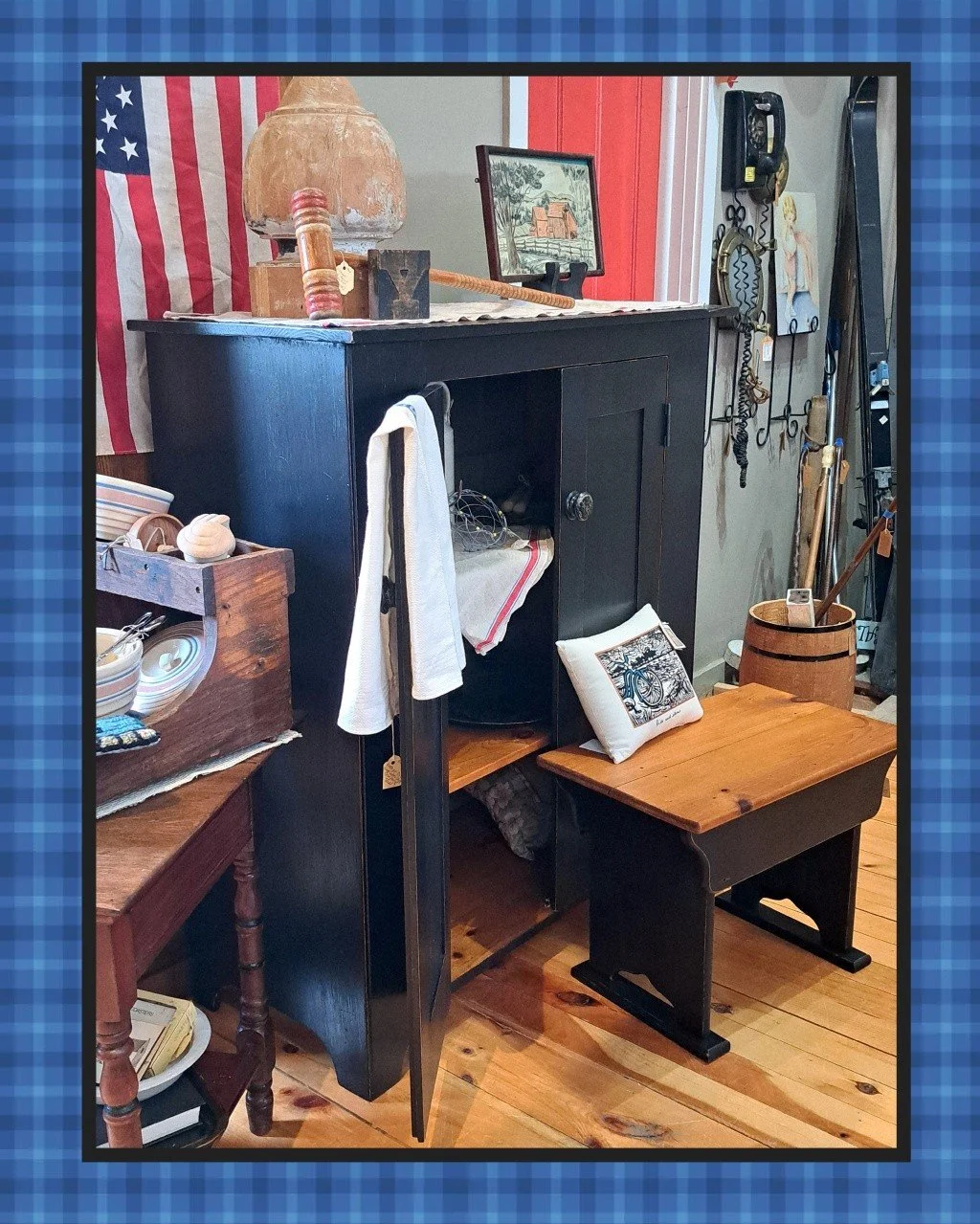 Simply Rescued, 634 Broadway, Davisburg open Thurs-Sun 11-5.

Ready for the weekend and the summer season! Vintage two-door prim style cupboard just in ($275)