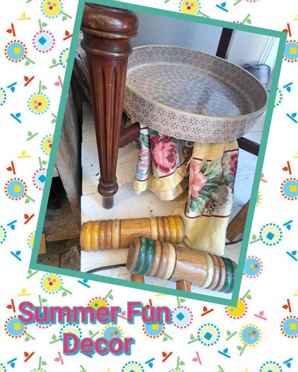 Simply Rescued, 634 Broadway, Davisburg open Thurs-Sun 11-5.

Just a pop of a fun color to add to your decor says you ready for Summer. Stop in and see what we have for you.