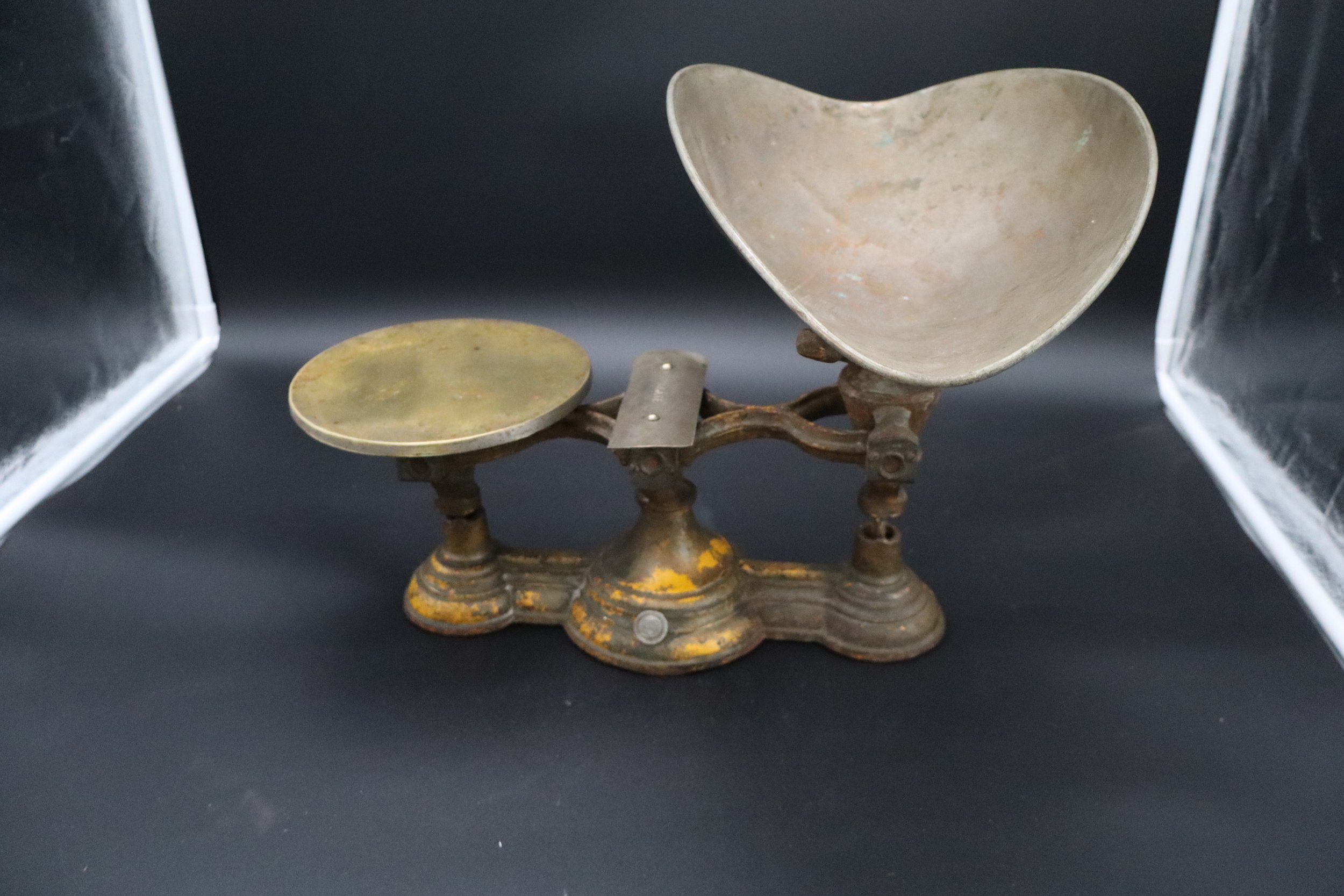 Antique Cast Iron Double-Pan Balance Scale