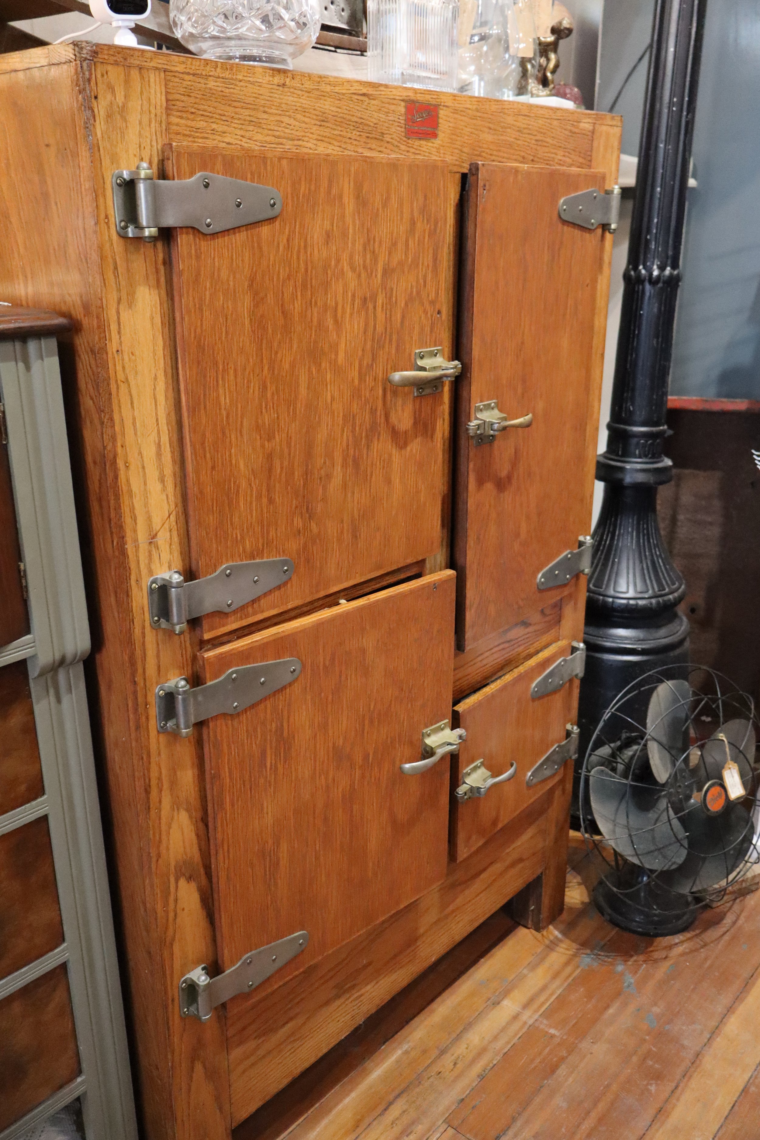 Antique Seeger Dry Air Siphon Refrigerator