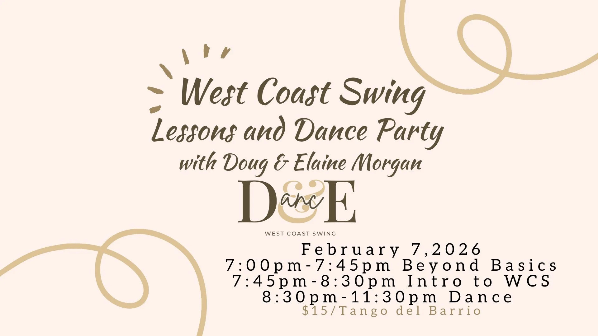 February WCS Lessons and Dance