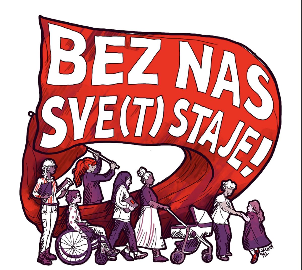 Poziv na osmomartovski marš 2025. godine