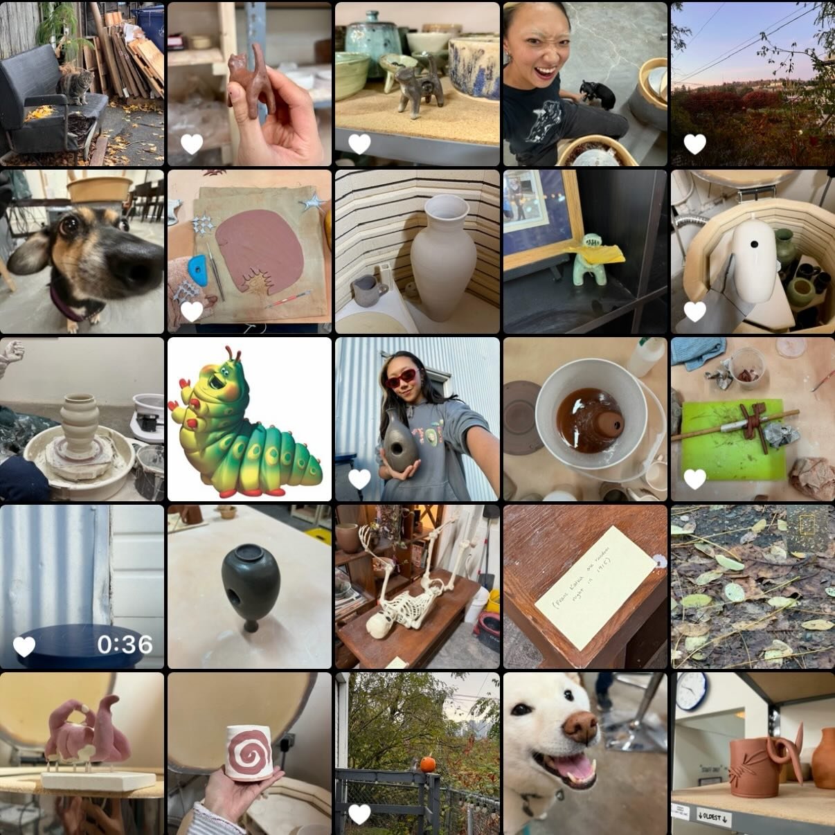 november studio camera roll wrapped: many process pics, a handful of completion pics, and then some