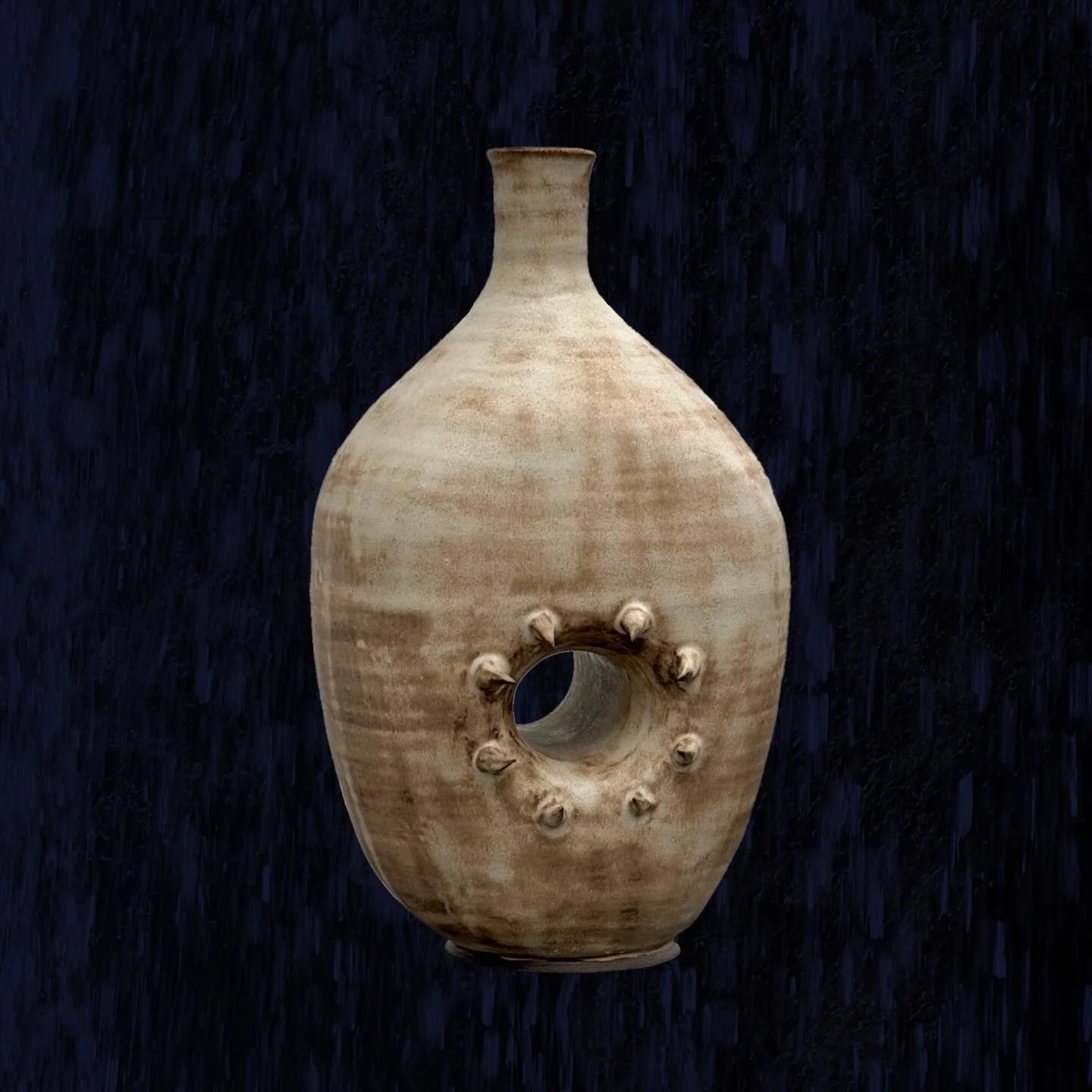 the piece that made me take a two month clay break. might get re-glazed. don't worry, i still love her!