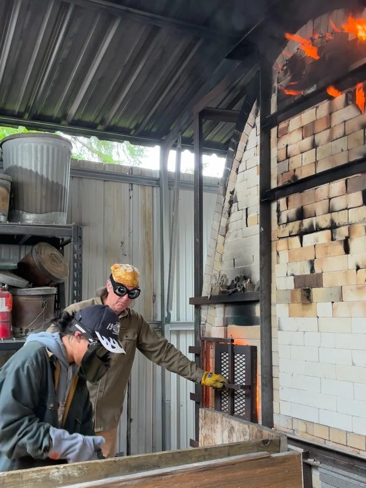 i had an awesome, awesome time completing my first wood firing at @eastcreekart through @potterynorthwest last month!! i learned so much, so fast, and had a blast with the most wonderful crew seeing our pieces through the finish line. lots more foota