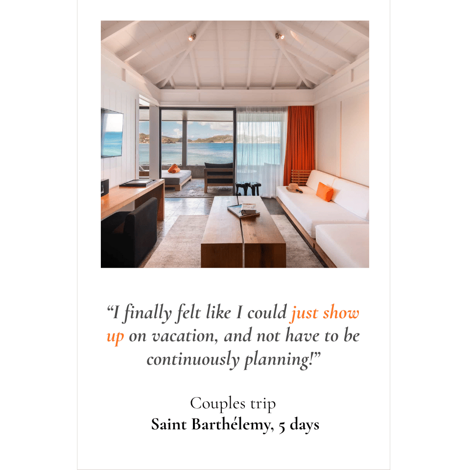 Bright, modern vacation rental with ocean views in Saint Barthélemy at Hotel Christopher — testimonial from a 5-day couples trip.