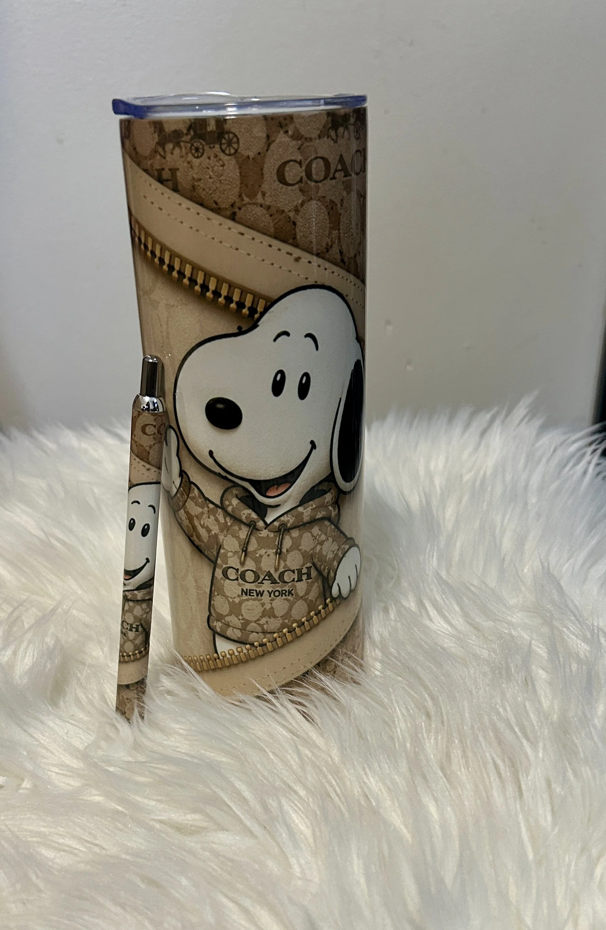 Snoopy Inspired Tumbler & Matching Pen Gift Set